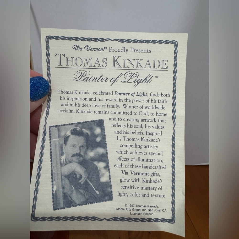 Thomas Kinkade Avon glass print window art decor - Picture 6 of 8
